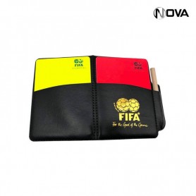 Carnet arbitrage avec cartons rouge et jaune Avec Etui SPT505