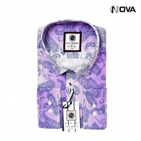 Chemise Homme Avec Motifs Manches Longues CHM799