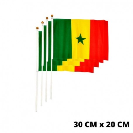 Lot de 10 Drapeaux Senegal 30 x 20 CM SN11