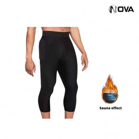 Pantalon De Sudation Homme - Néoprène Thermique - Taille Haute Pour Sauna, Sport, Perte De Poids - Confortable