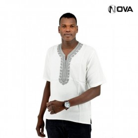 Chemise Africaine Homme Manches Courtes CHM834