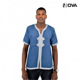 Chemise Africaine Homme Manches Courtes CHM836