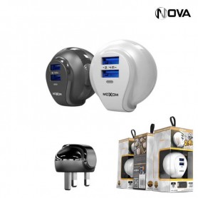 Moxom chargeur rapide - 2 ports USB - design ergonomique - HC43