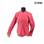 Chemise col mao - homme - manches longues - rouge - CHM858