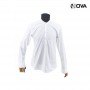 Chemise col mao - homme - manches longues - blanc - CHM860