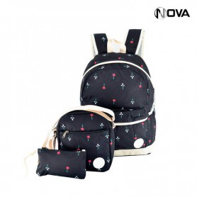 Ensemble Sac a Dos - 3 Pièces - Sacoche Trousse - SC2083