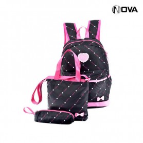 Ensemble Sac a Dos - 3 Pièces - Sacoche Trousse - SC2086