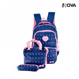 Ensemble Sac a Dos - 3 Pièces - Sacoche Trousse - SC2089