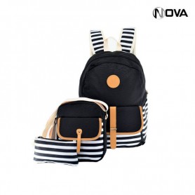 Ensemble Sac a Dos - 3 Pièces - Sacoche Trousse - SC2093