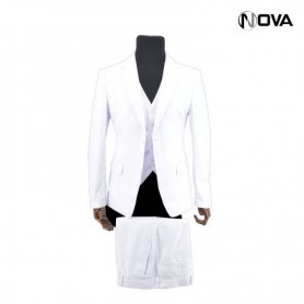 Ensemble Costume 3 pièces avec Gilet - blanc - CTM250