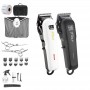 KIKI FB01 - Tondeuse Cheveux Barbes Rechargeable - 24 Pieces - Housse