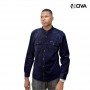 Chemise Jean pour Homme - Manches Longues - Premium - CHM870