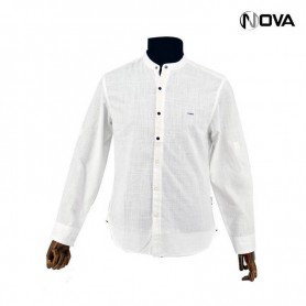 Chemise col mao pour Homme - Manches Longues - CHM879