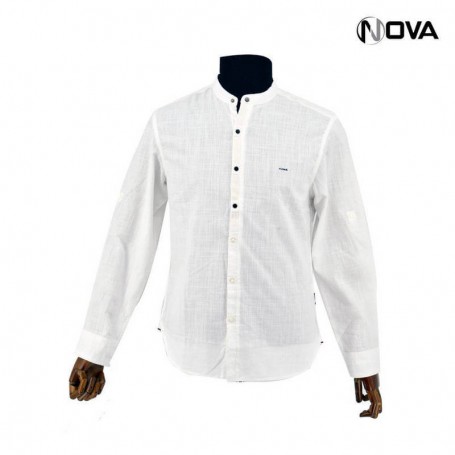 Chemise col mao pour Homme - Manches Longues - CHM879