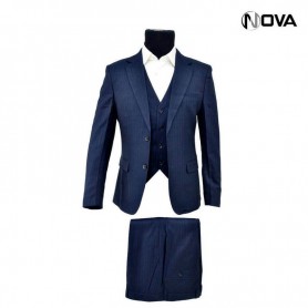 Costume 3 pièces - Veste - Pantalon - Gilet - Dark blue - CTM307