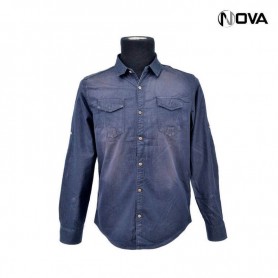 Chemise Jean pour Homme - Manches Longues - CHM882