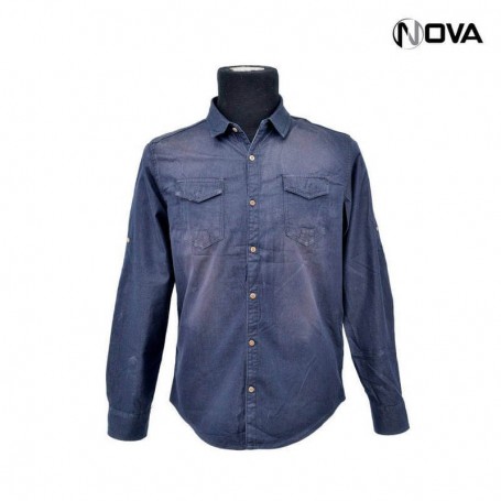 Chemise Jean pour Homme - Manches Longues - CHM882