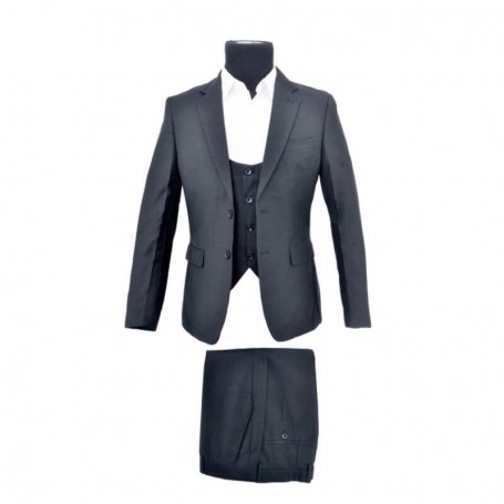 Costume 3 pièces - Veste - Pantalon - Gilet - Gris - CTM321