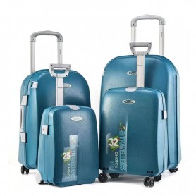 Lot de 4 valises Bubule en Polypropylène - 4 roues rotatives - VLS308