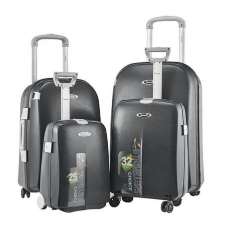 Lot de 4 valises Bubule en Polypropylène - 4 roues rotatives - VLS309