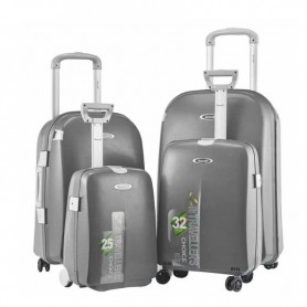 Lot de 4 valises Bubule en Polypropylène - 4 roues rotatives - VLS316