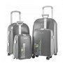 Lot de 4 valises Bubule en Polypropylène - 4 roues rotatives - VLS316