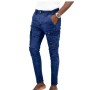 Pantalon Homme - Coupe Ajustée - Bleu - PTL477