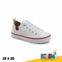 Sneaker enfant avec lacets - all white - KLIN - ENF432