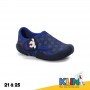 Chaussure bébé avec scratch - bleu - KLIN - ENF442