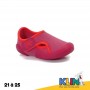 Chaussure bébé avec scratch - all pink - KLIN - ENF443