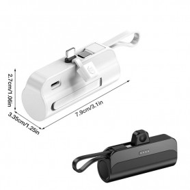 Mini Power Bank 2 en 1 - 5000 mAh - RS-PB10