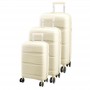 Lot de 3 Valises de voyage en ABS - Empilable - Poignée télescopique - VLS328