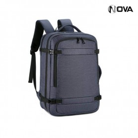 Sac a Dos Tissu Oxford Port USB Ordinateur Bleu SC2334