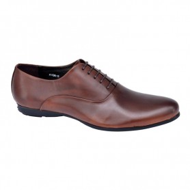 Chaussure homme en cuir - grandes pointures 40 à 48 - marron - CDV1581