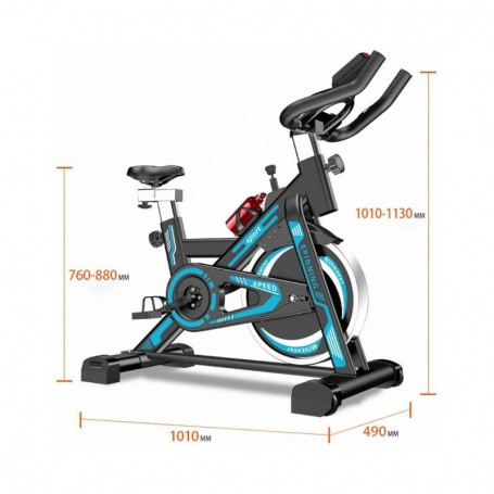 Vélo D'intérieur - Vélo de spinning - Bleu SPT576
