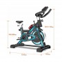 Vélo D'intérieur - Vélo de spinning - Bleu SPT576