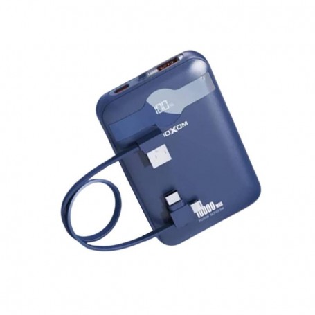 Moxom MXPB56 Powerbank - Écran LCD - Cables Doubles Type C et Lightning