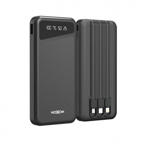 Power Bank Moxom MXPB68 10000mAh - Écran LCD - multiple ports et cables