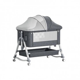Berceau Bébé - avec roues - hauteur réglable - Moustiquaires - BBY35