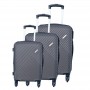Ensemble de Valises Diagonales Gris Anthracite - VLS343
