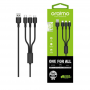 Cable USB-C - ORAIMO OCD-X92 - 3 en 1 - Lightning - Type C - Micro USB