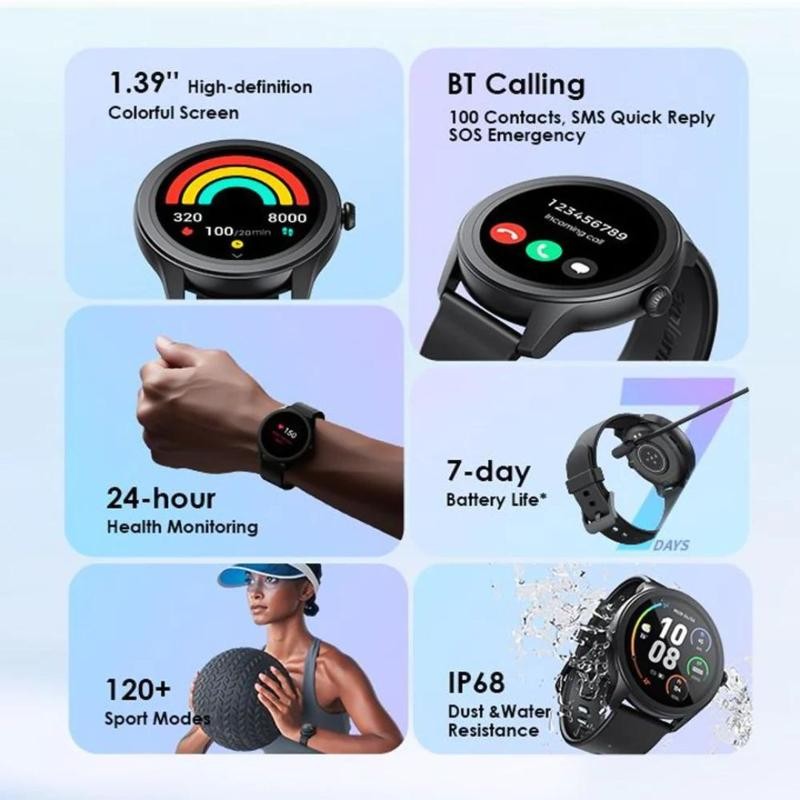 Oraimo Watch 1.69 ’’ Écran IPS IP68 Montre Intelligente Étanche-Version