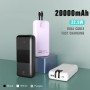 Power Bank - 2 cables de charge rapide 22.5 W - 20 000 MAh - PX251D