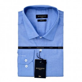 Chemise Homme Bleu Clair Coupe Élégante - Manches longues - CHM936