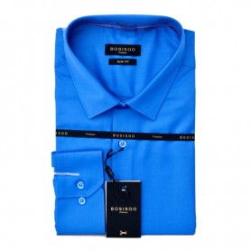 Chemise Bleu Électrique Slim Fit Homme - CHM938