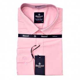 Chemise Rose Homme - Manches longues - CHM945