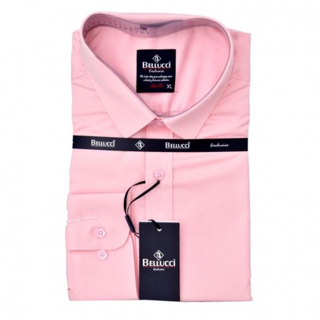 Chemise Rose Homme - Manches longues - CHM945