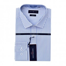 Chemise Rayée Homme - Manches longues - CHM947