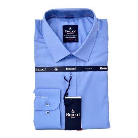 Chemise Bleue Homme Classique - CHM950