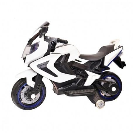 Moto Jouet Electrique - Blanche et Bleue - GME183
